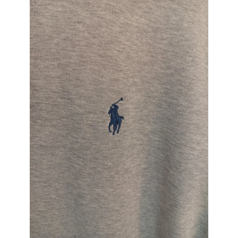 POLO Ralph Lauren Classic Fit Soft Cotton Short Sleeve Polo Shirt Grey Size LG